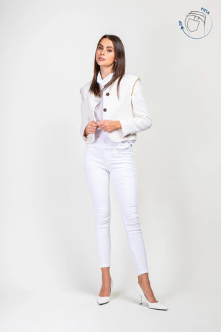 Lyla Push Up Jean White