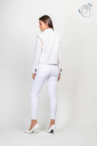 Lyla Push Up Jean White