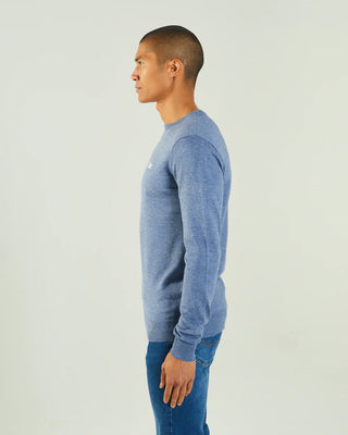 Dylan Round Neck Snorkel Blue Melange