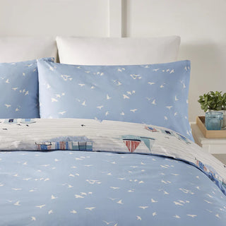 Beach Hut Duvet Cover Blue