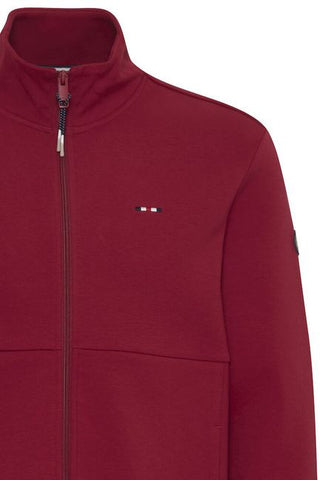 William Full Zip Sweater | Rio Red