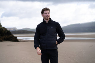 Men's Frankie Borg Hybrid Full Zip Fleece | Black