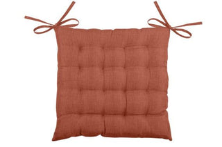 Lovely Casa Bea Galette Chair Pad Terracotta