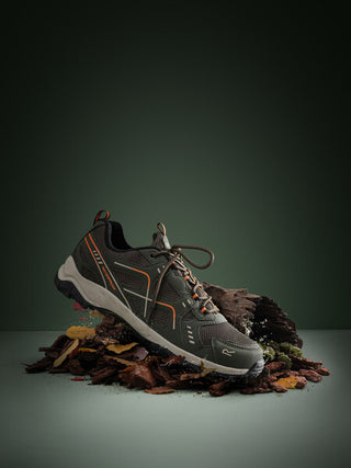 Men's Vendeavour Waterproof Walking Shoe Dark Khaki Blaze Orange