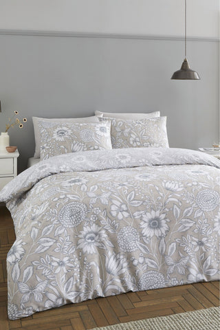 Catherine Lansfield Tapestry Duvet Cover Natural