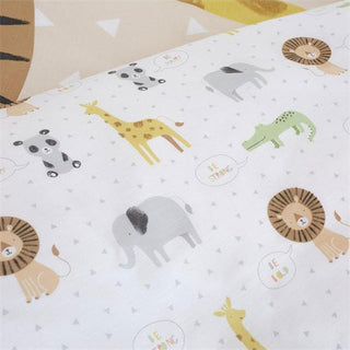 Catherine Lansfield Duvet Cover Roarsome Animals Natural