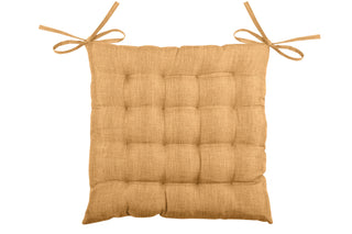 Lovely Casa Bea Galette Chair Pad Camel