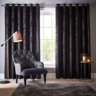 Navarra Curtain Ebony