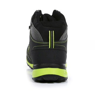 Men's Samaris II Mid Waterproof Walking Boots Black Electric Lime